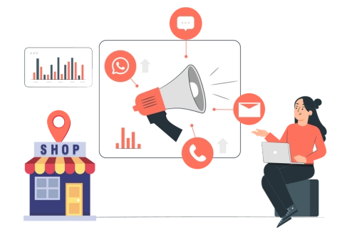 A woman explains the SEO marketing strategy for the business with an effective communication process